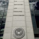 The Securities and Exchange Commission building in Washington.