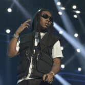 Takeoff performs during the 2019 BET Experience in Los Angeles.