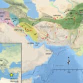 A map of ancient tin trading routes during the Late Bronze Age.