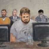 Courtroom sketch of defendants in plot to kidnap Michigan governor