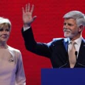 The Czech Republic's President-elect Petr Pavel and his wife Eva.