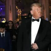 Trump in tuxedo