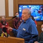 Eric Boucher, better known as Jello Biafra, addresses the Historic Preservation Commission.