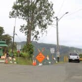 Road Closed sign at Waipi'o Valley Road