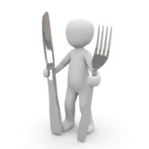 fork and knife cartoon