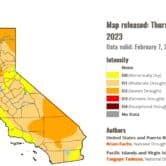 Map of California drought regions.