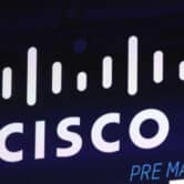 The Cisco logo appears on an electronic screen.