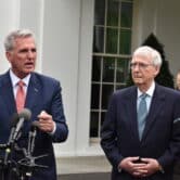 Kevin McCarthy and Mitch McConnell speak.