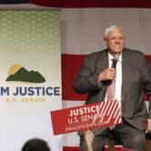 West Virginia Gov. Jim Justice announces his U.S. Senate campaign.
