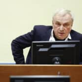 Jovica Stanisic, former head of Serbia's state security service, appears in court.