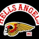 The logo for the Hells Angels Motorcycle Club.