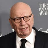 Rupert Murdoch is photographed outside the WSJ Magazine's 2017 Innovator Awards.
