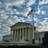 U.S. Supreme Court on a cloudy morning in March 2024