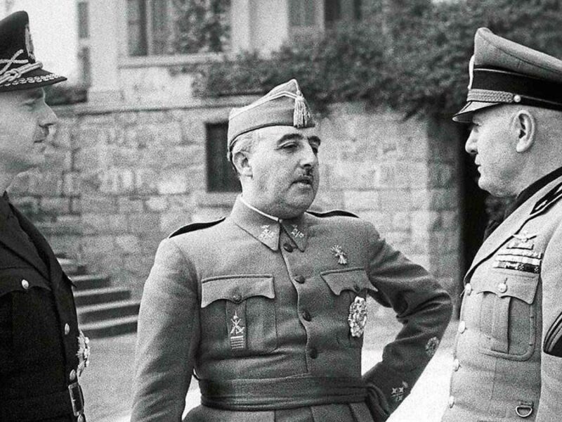 Francisco Franco and Benito Mussolini