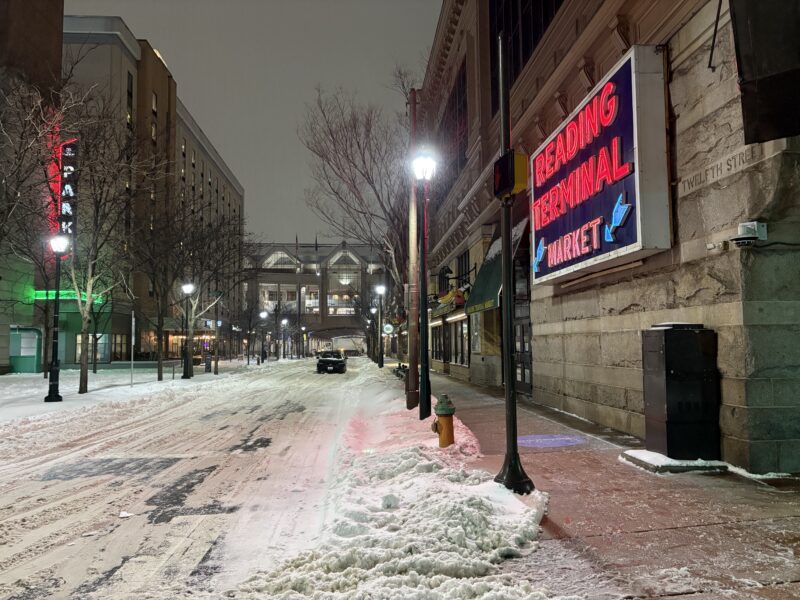 reading terminal market snow