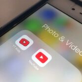 The YouTube and YouTube Kids app icons appear on a smartphone screen.